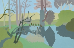 Bullrushes Painting by Sonia Coode-Adams