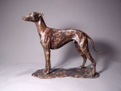 Standing Whippet Sculpture by Stuart Anderson