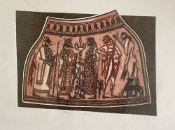 Etruscan Encounter Print by Valerie Thornton