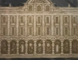 Queens College Oxford Print by Valerie Thornton