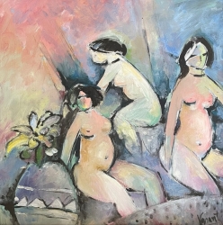 Nudes Painting by Vasant Chinchwadkar
