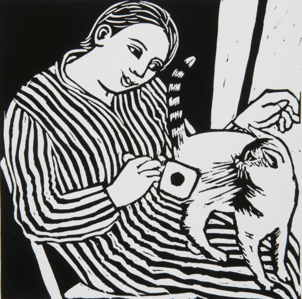 Brushing April Brushing April by Anita Klein PPRE (1960)