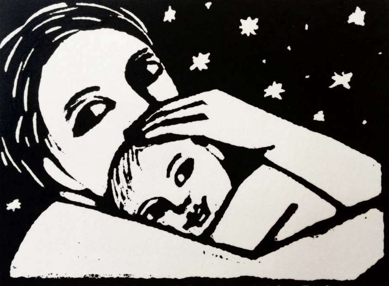 Baby with Stars Baby with Stars by Anita Klein PPRE (1960)