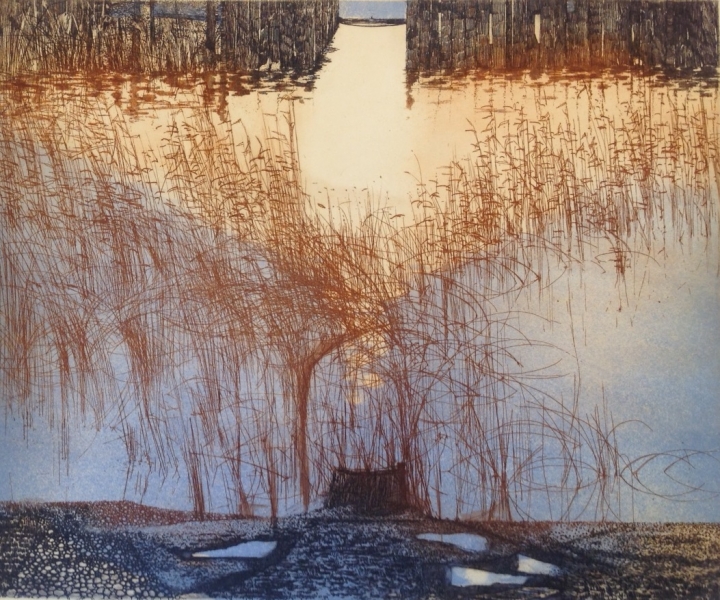 Waterways by Charles Bartlett  RWS RE ARCA (1921 - 2014)