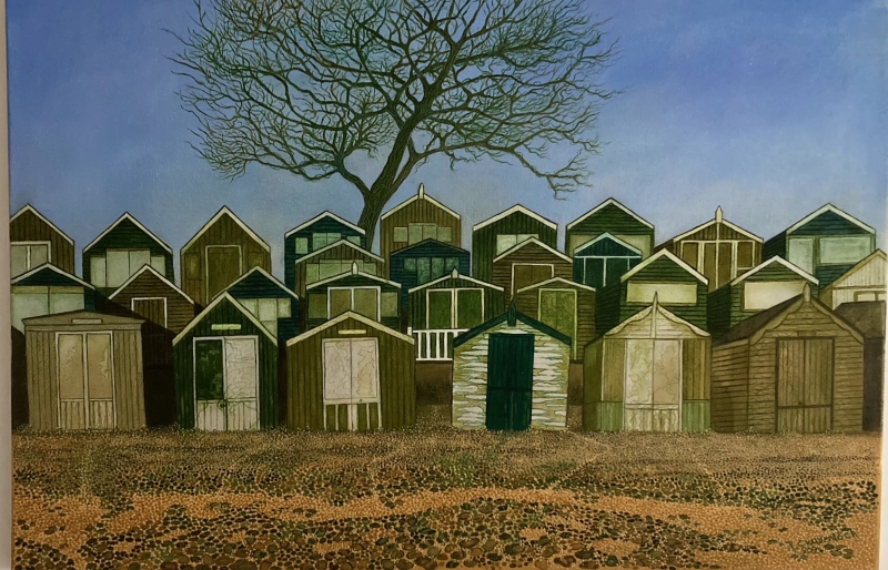 West Mersea Beach Huts West Mersea Beach Huts by Chris Wenlock (1947)