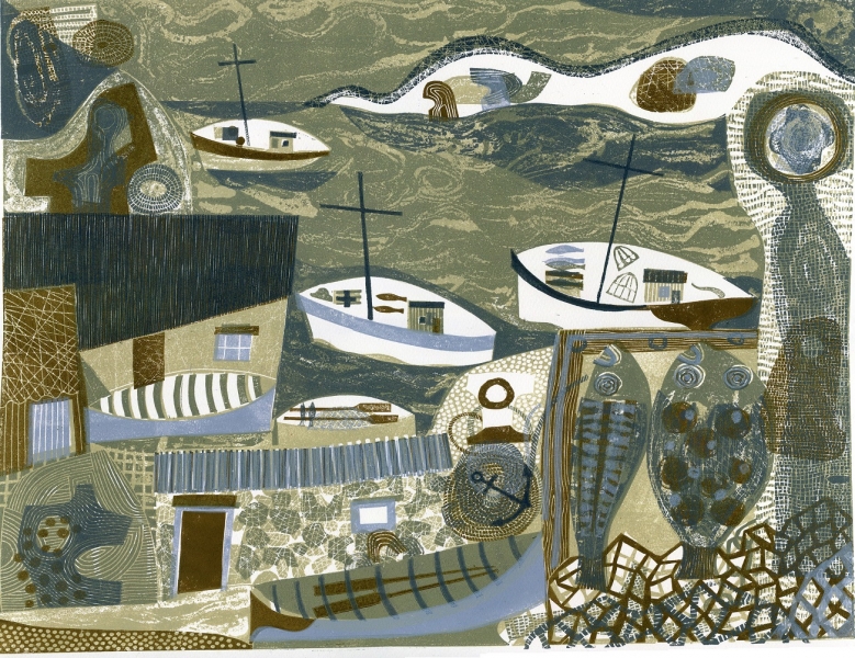 Cornish Harbour by Melvyn Evans (1958)