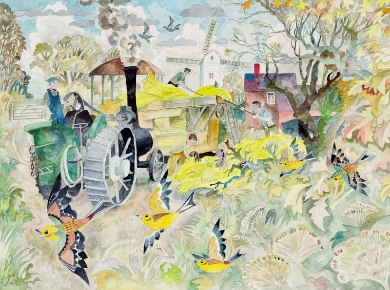 November Threshing November Threshing by Michael Coulter (1937)