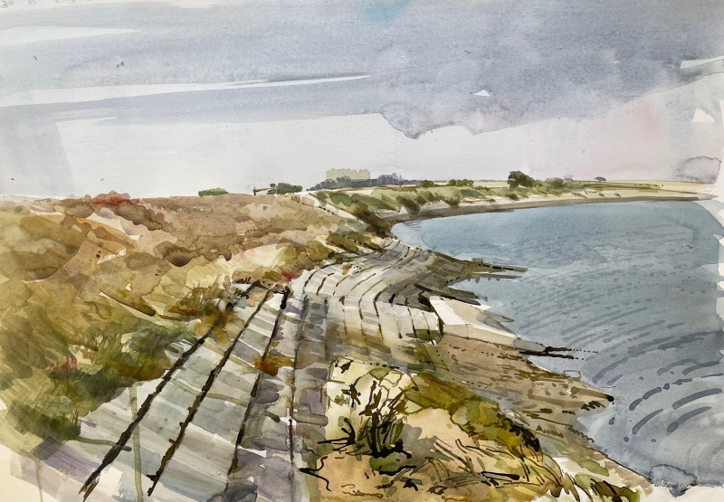 Sea Wall, Old Hall Sea Wall, Old Hall by Michael Smee (1946)