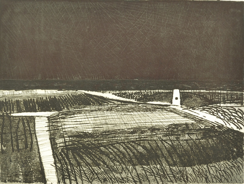 Landscape Walberswick Marsh with Windmill Landscape Walberswick Marsh with Windmill by Moss Fuller RCA (1937 - 2021)