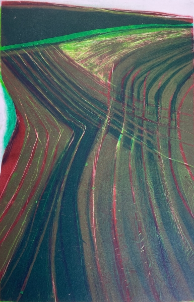 Field Landscape V by Moss Fuller  RCA (1937 - 2021)