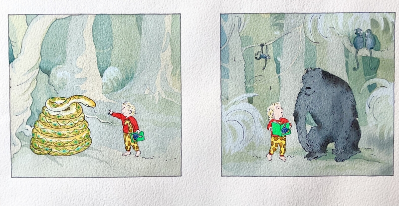 1. After a while the Snake felt tired 1. After a while the Snake felt tired by Nicola Smee