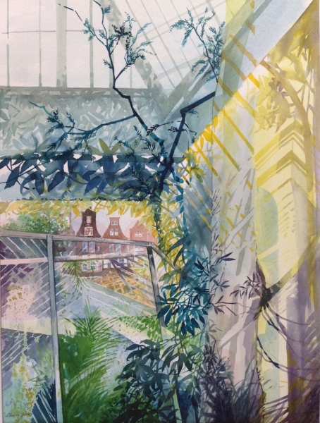 Hortus Botanicus, Amsterdam Hortus Botanicus, Amsterdam by Olwen Jones RWS RE (1945)
