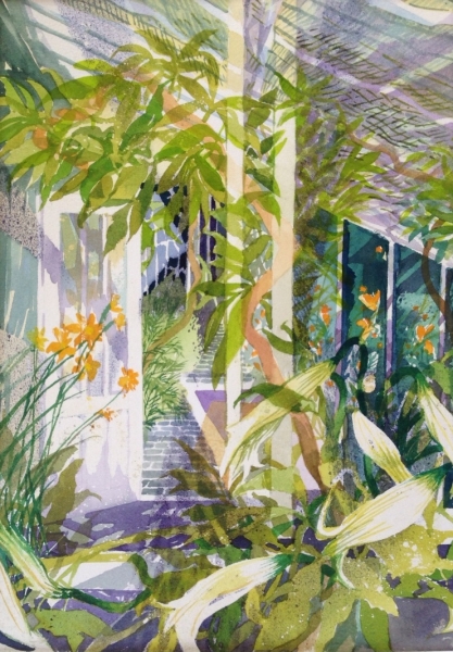 Open Door by Olwen Jones  RWS RE (1945)