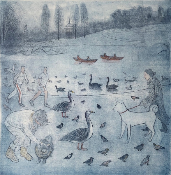 Regents Park by Richard Bawden  RWS, NEAC, RE (1936 - 2024)