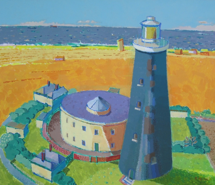 Channel Shipping Passing old Lighthouse Channel Shipping Passing old Lighthouse by Ronald Hellen