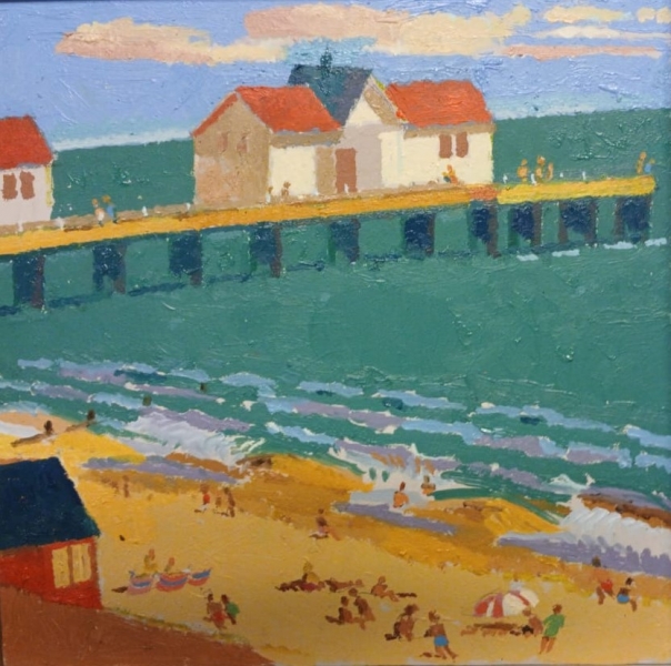 Southwold Pier and Beach Southwold Pier and Beach by Ronald Hellen