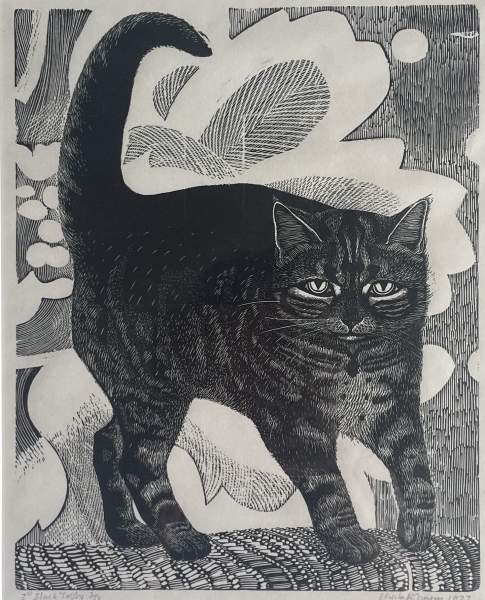 Black Tabby Black Tabby by Sheila Robinson (1925 - 1988)