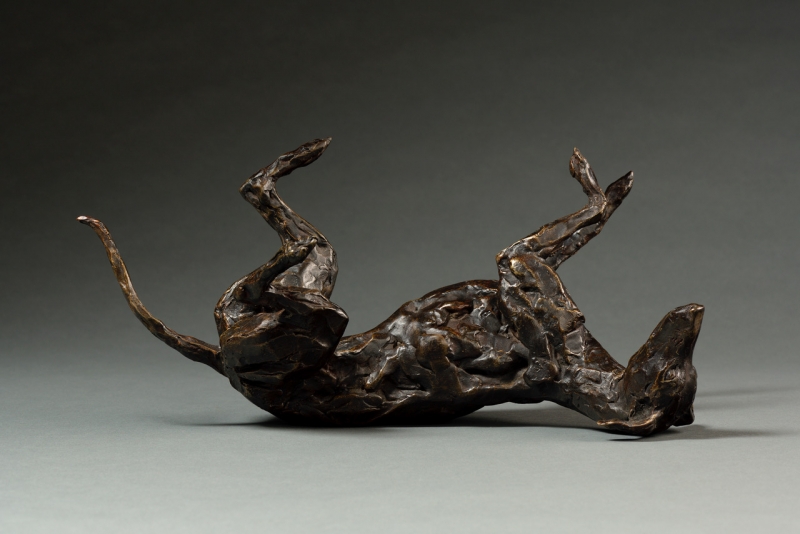 Rolling Greyhound - Lurcher by Stuart Anderson (1967)
