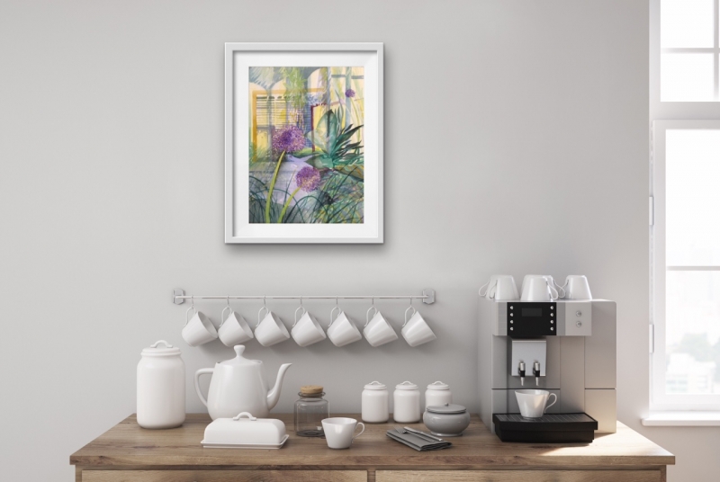 Allium Spring Allium Spring by Olwen Jones RWS RE (1945)