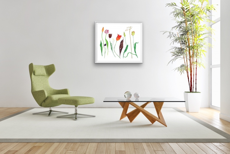 Tulips Tulips by Dame Elizabeth Blackadder DBE, RWS, RA, RSA (1931 - 2021)