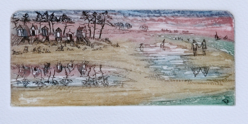 Norfolk Sunset by Glynn Thomas  RE (1946)