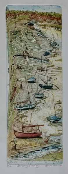 Blakeney Moorings by Glynn Thomas  RE (1946)
