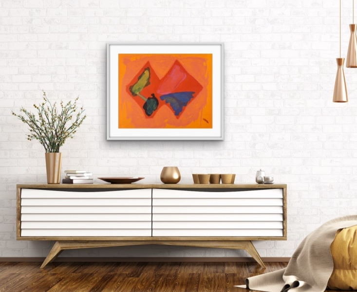 Fly Away Fly Away by John Hoyland RA (1934 - 2011)