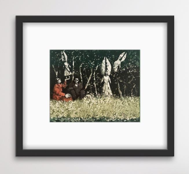 The Dark Forest The Dark Forest by Karolina Larusdottir RWS RE (1944 - 2019)