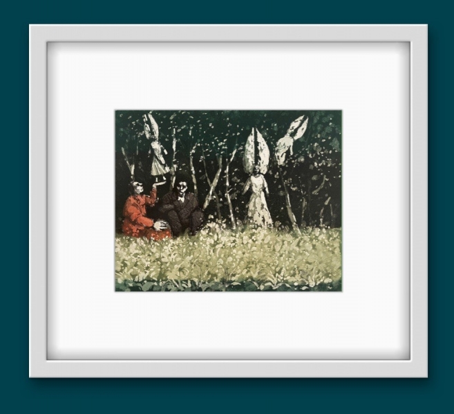 The Dark Forest The Dark Forest by Karolina Larusdottir RWS RE (1944 - 2019)