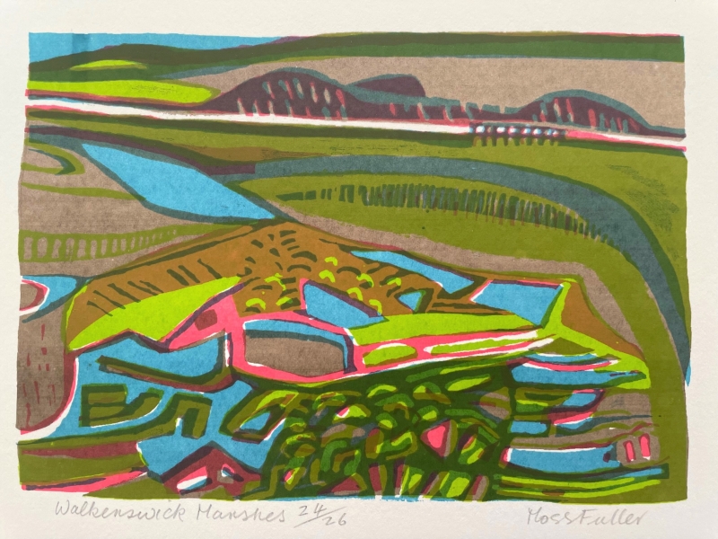 Walberswick Marshes by Moss Fuller  RCA (1937 - 2021)