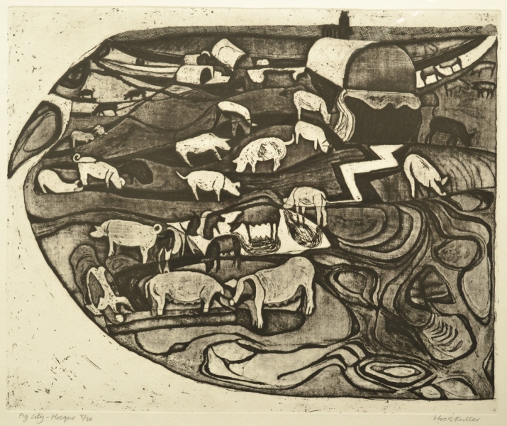 Pig City, Mosque by Moss Fuller  RCA (1937 - 2021)