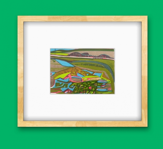 Walberswick Marshes by Moss Fuller  RCA (1937 - 2021)