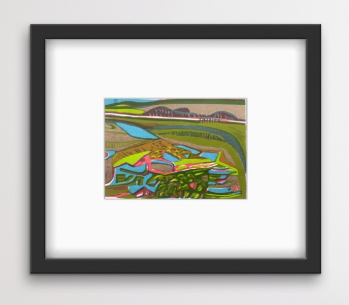 Walberswick Marshes by Moss Fuller  RCA (1937 - 2021)