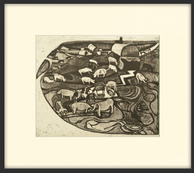 Pig City, Mosque by Moss Fuller  RCA (1937 - 2021)