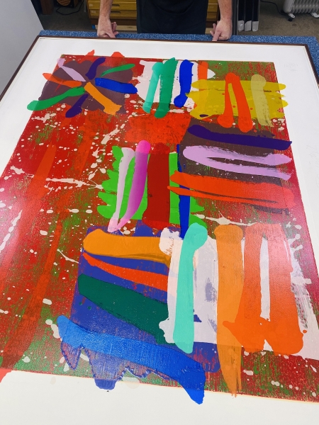 Trinity I by Albert Irvin OBE RA (1922 - 2015)