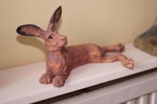 Hare Lying by Julia Hulme - click to enlarge Hare Lying by Julia Hulme