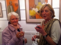 Shanti Panchal & Moira Goodall Private View Sept. - click to enlarge Shanti Panchal & Moira Goodall Private View Sept.