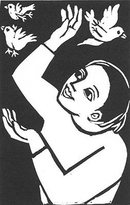 Tiny Birds Playing Tiny Birds Playing by Anita Klein PPRE (1960)
