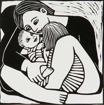 Mother & Two Children Mother & Two Children by Anita Klein PPRE (1960)