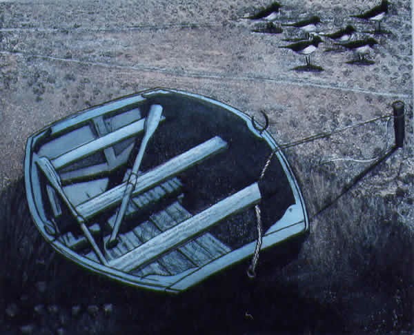 Small Blue Boat Small Blue Boat by Elizabeth Morris